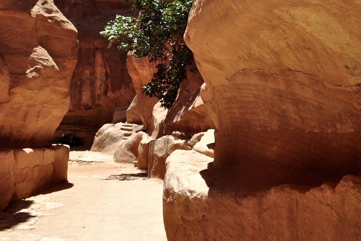 The ancient aqueduct in the rock