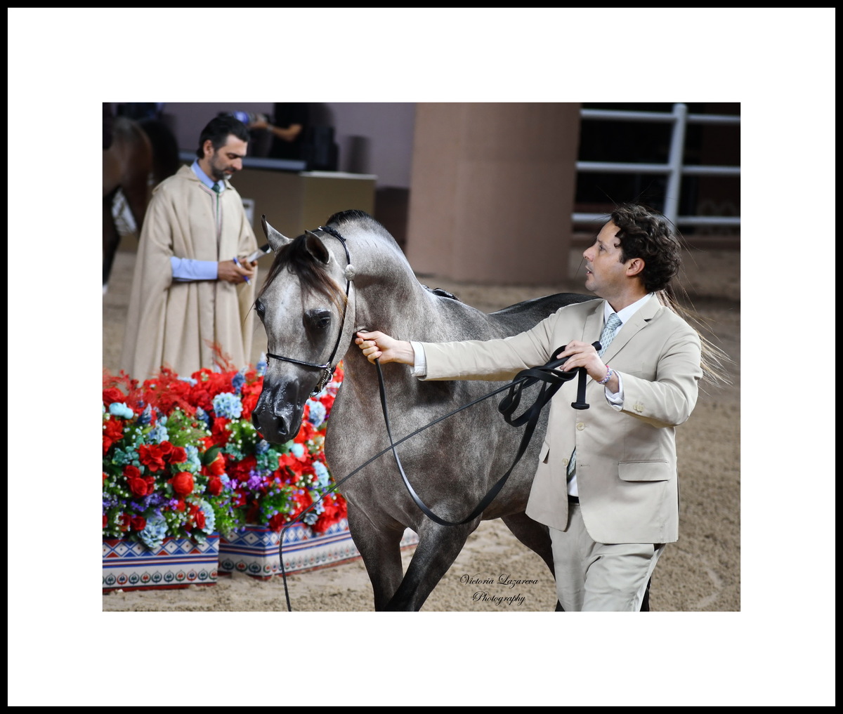 Giacomo Capacci and yearling colt Sharar Al Manhal