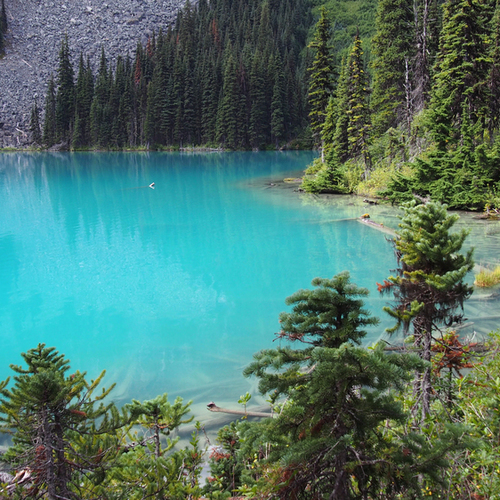 Joffre Lakes Provincial Park. <br/> Lost in haze